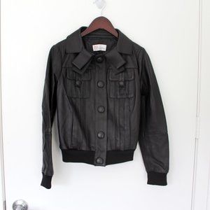 RED Valentino Black Leather Jacket